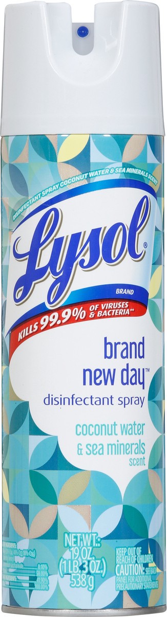 slide 9 of 9, Lysol Brand New Day Coconut Water & Sea Minerals Scent Disinfectant Spray 19 oz, 19 oz