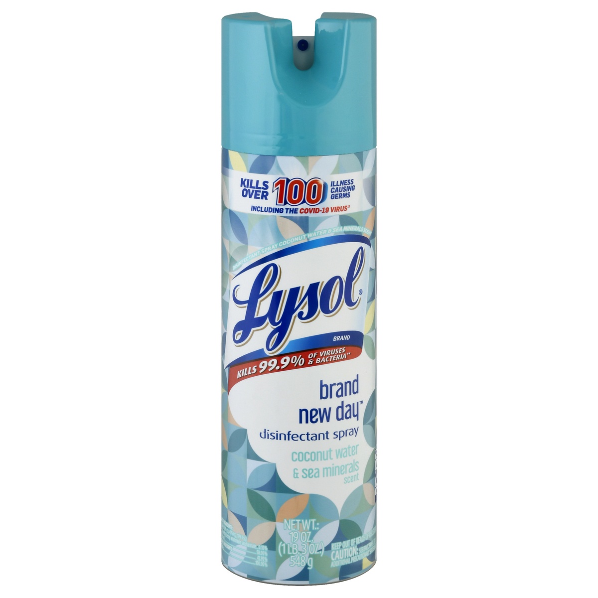 Lysol Disinfectant Spray, Coconut Water & Sea Minerals Scent 19 Oz 