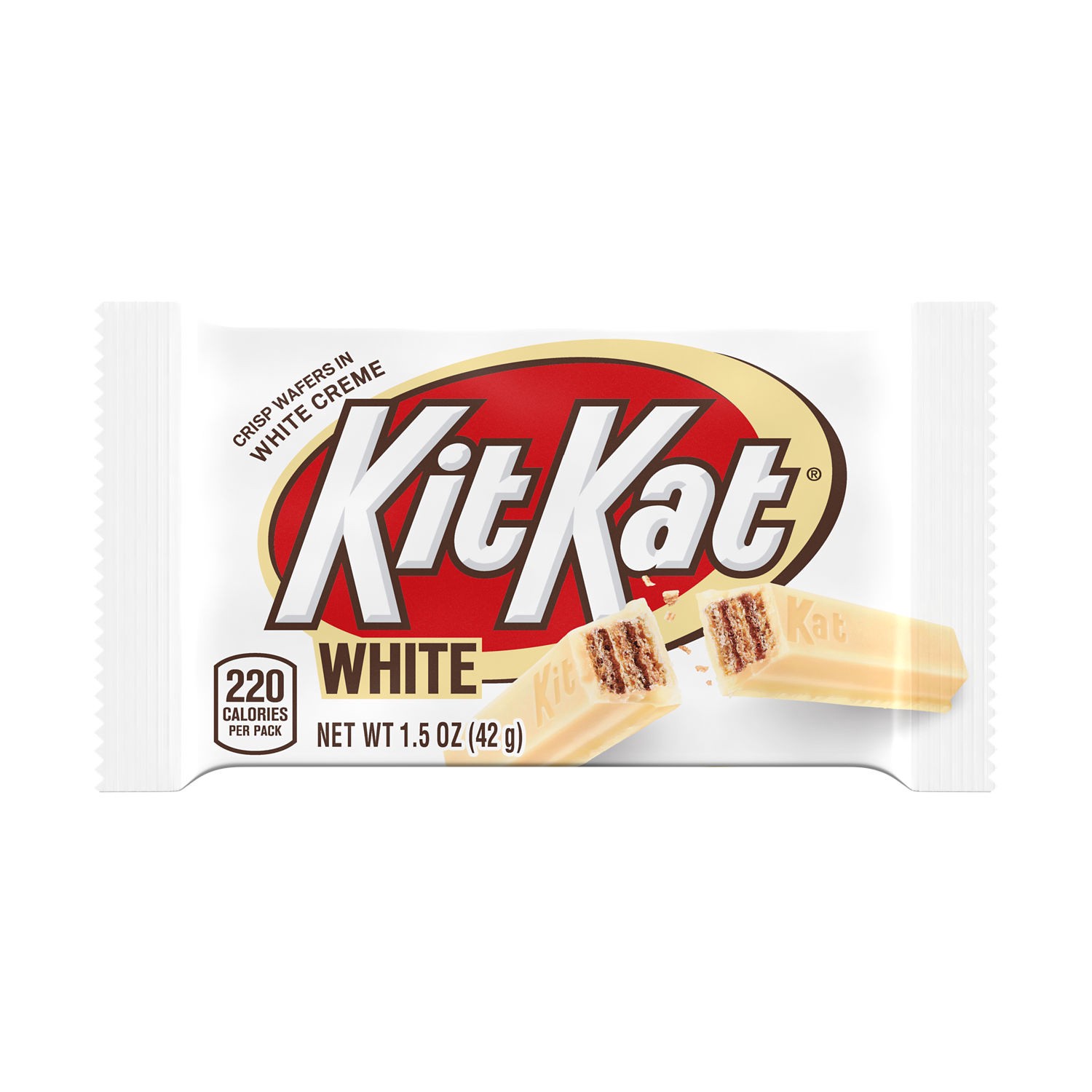 slide 1 of 8, KIT KAT White Creme Wafer Candy Bar, 1.5 oz, 1.5 oz