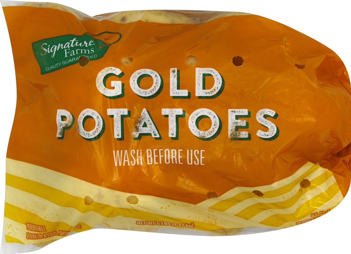 slide 3 of 5, Signature Kitchens Signature Select/Farms Gold Potatoes Prepackaged - 5 Lb, 5 lb