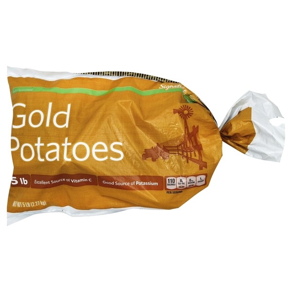 slide 1 of 1, Signature Kitchens Bag Of Gold Potatoes, 5 lb