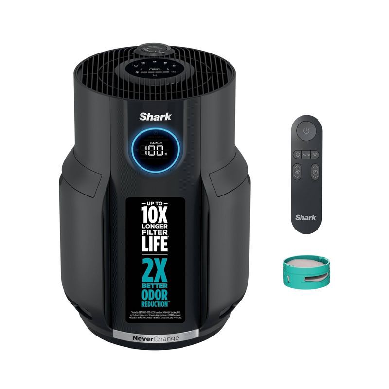 slide 2 of 12, Shark Never Change Air Purifier 5-Year Filter Life 650 sq ft HP152, 650 sq ft