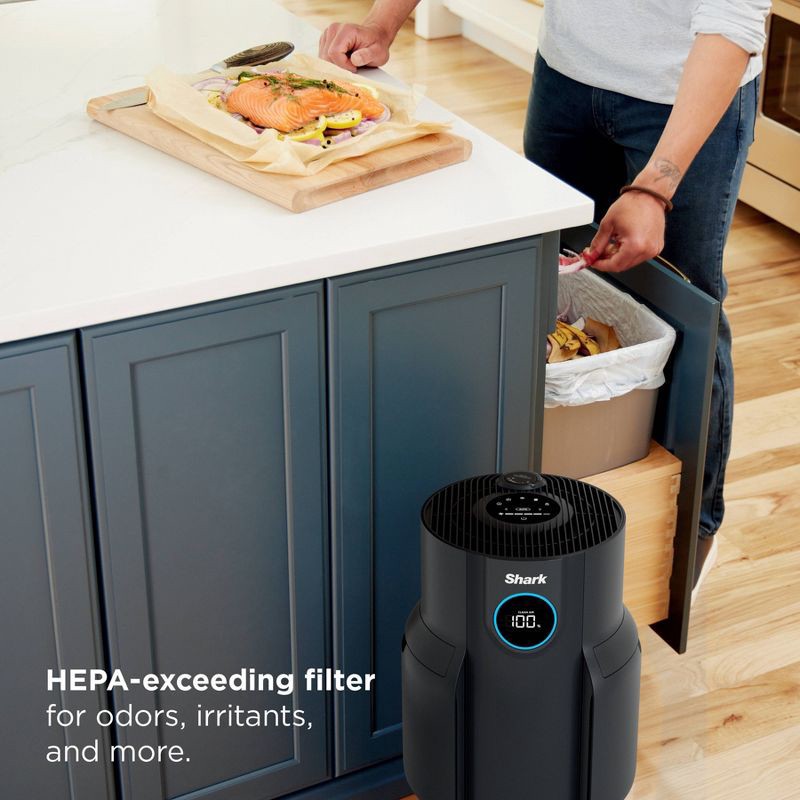 slide 7 of 12, Shark Never Change Air Purifier 5-Year Filter Life 650 sq ft HP152, 650 sq ft