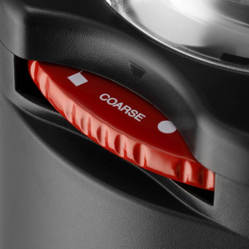 slide 2 of 6, Bodum Bistro Conical Burr Electric Coffee Grinder Black: 12 Settings, Stainless Steel, BPA-Free, Coarse to Fine Grind, 1 ct