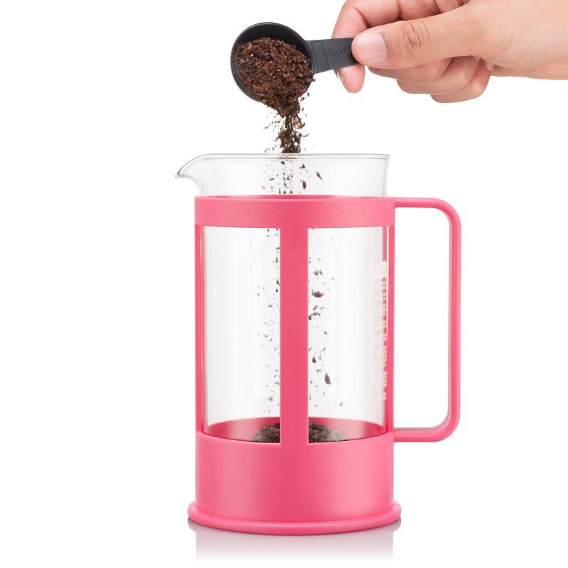slide 2 of 5, Bodum Kenya 8 Cup 34oz French Press Coffee Maker Pink: Manual Coffee Pot, BPA-Free, Dishwasher-Safe, Reusable Filter, 34 oz
