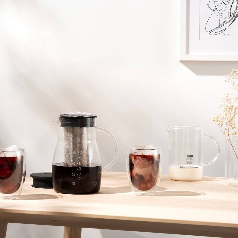 slide 5 of 7, Bodum Melior 8c 34oz Cold Brew and Ice Tea Maker: Cold Brew Coffee Maker, BPA-Free, Dishwasher-Safe, Reusable Filter, 34 oz