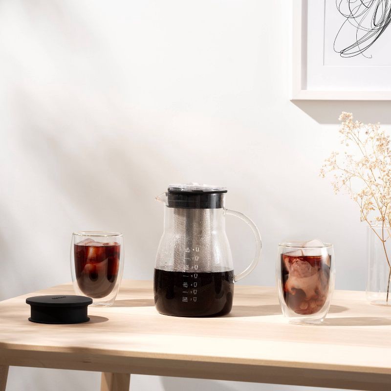 slide 6 of 7, Bodum Melior 8c 34oz Cold Brew and Ice Tea Maker: Cold Brew Coffee Maker, BPA-Free, Dishwasher-Safe, Reusable Filter, 34 oz