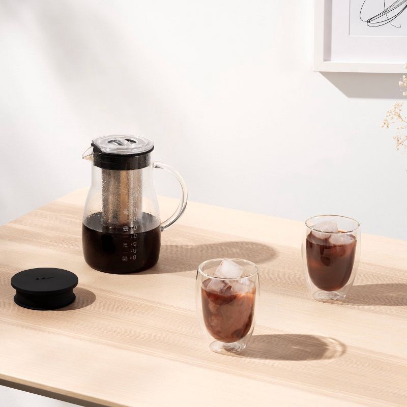 slide 7 of 7, Bodum Melior 8c 34oz Cold Brew and Ice Tea Maker: Cold Brew Coffee Maker, BPA-Free, Dishwasher-Safe, Reusable Filter, 34 oz