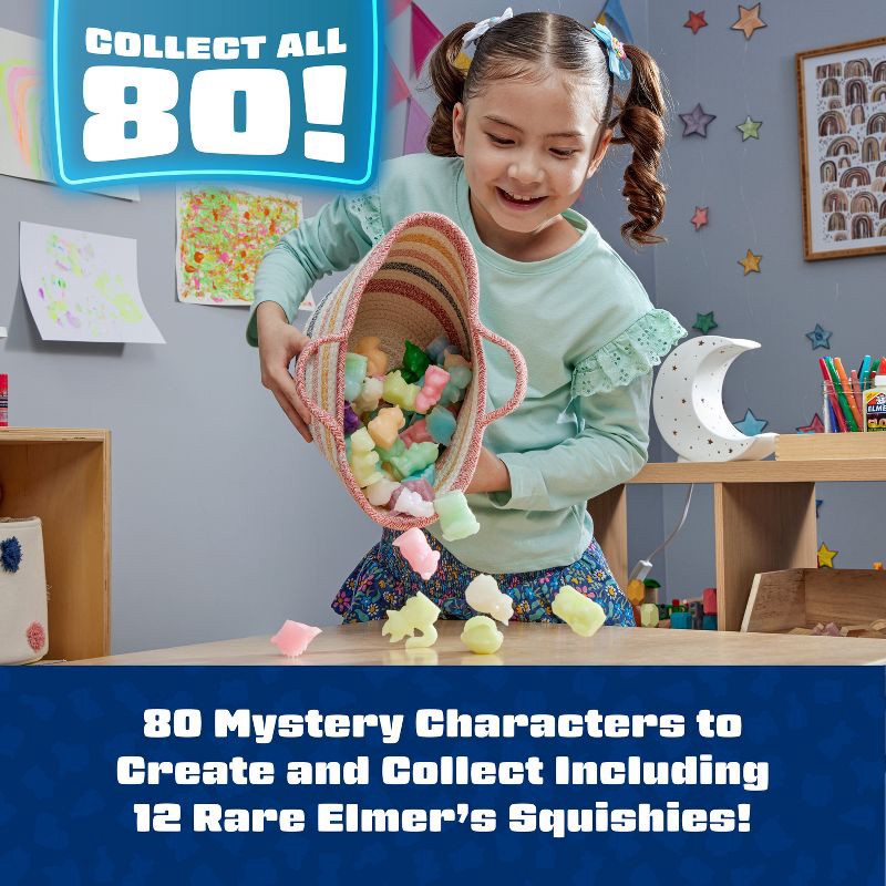 slide 5 of 7, Elmer's 2ct Squishies Glow in the Dark Mystery Characters, 2 ct