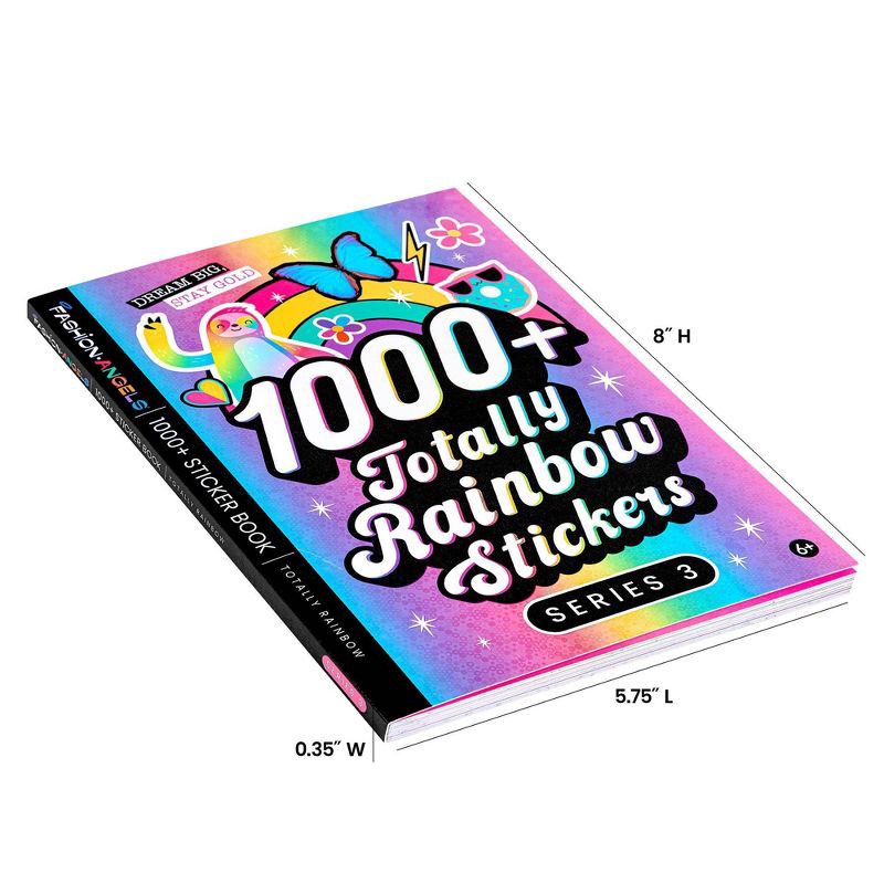 slide 7 of 7, Fashion Angels 1000+ Totally Rainbow Stickers, 1 ct