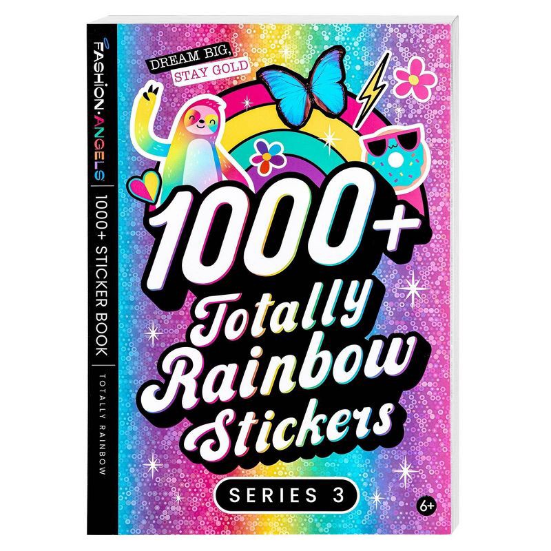 slide 1 of 7, Fashion Angels 1000+ Totally Rainbow Stickers, 1 ct