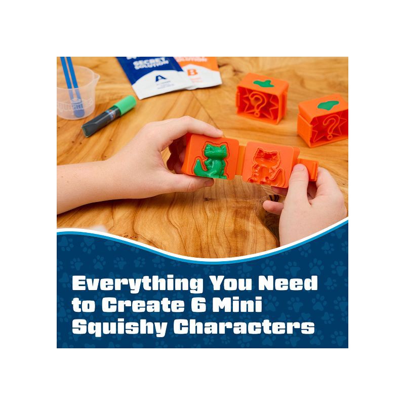 slide 3 of 6, Elmer's 6ct Squishies Mini Character Kit Elmers, 6 ct