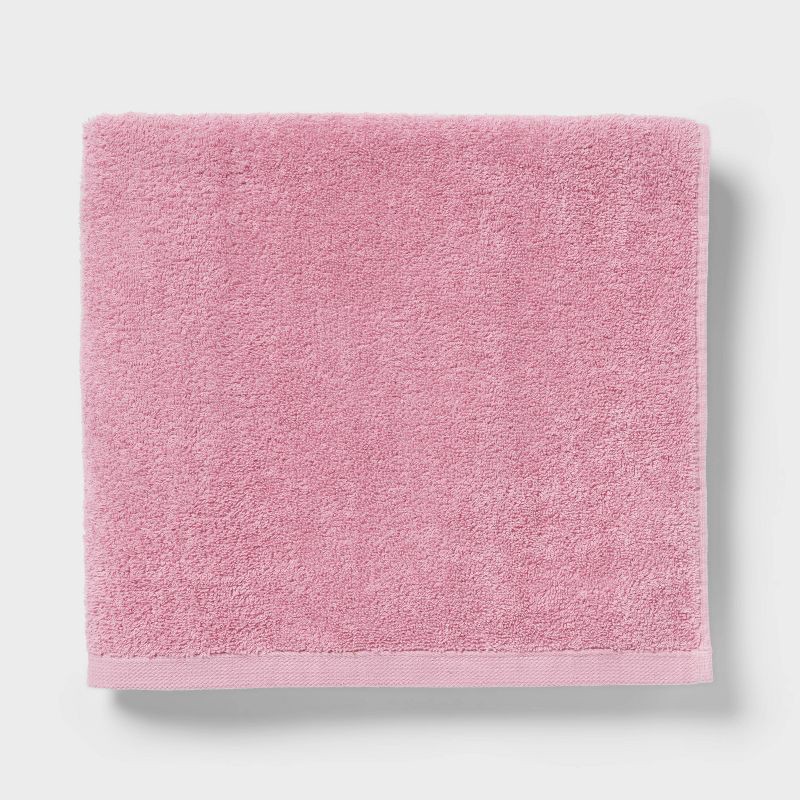 slide 1 of 4, Everyday Bath Towel Pink - Room Essentials™, 1 ct