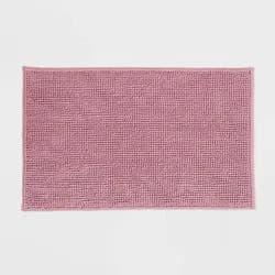 20"x32" Everyday Chenille Bath Rug Pink - Room Essentials™
