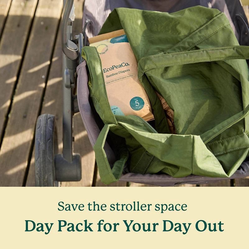 slide 6 of 19, EcoPeaCo. Bamboo Disposable Diapers Made with Organic Bamboo and Viscose - Trial and Travel - Size 5 - 7ct, 5 x 7 ct