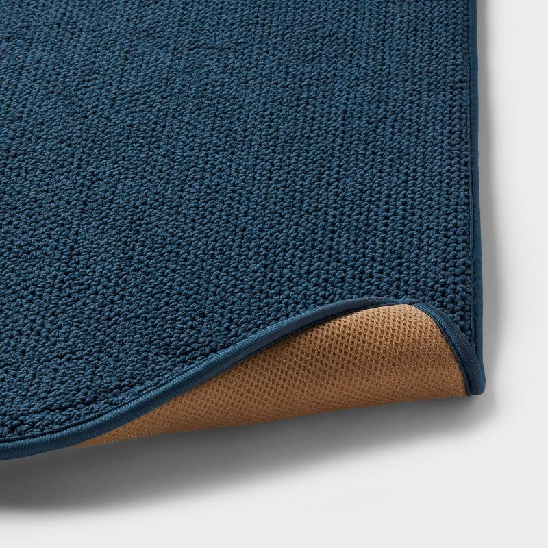 slide 4 of 4, 20"x34" Performance Plus Cotton Memory Foam Bath Rug Teal - Threshold™, 1 ct