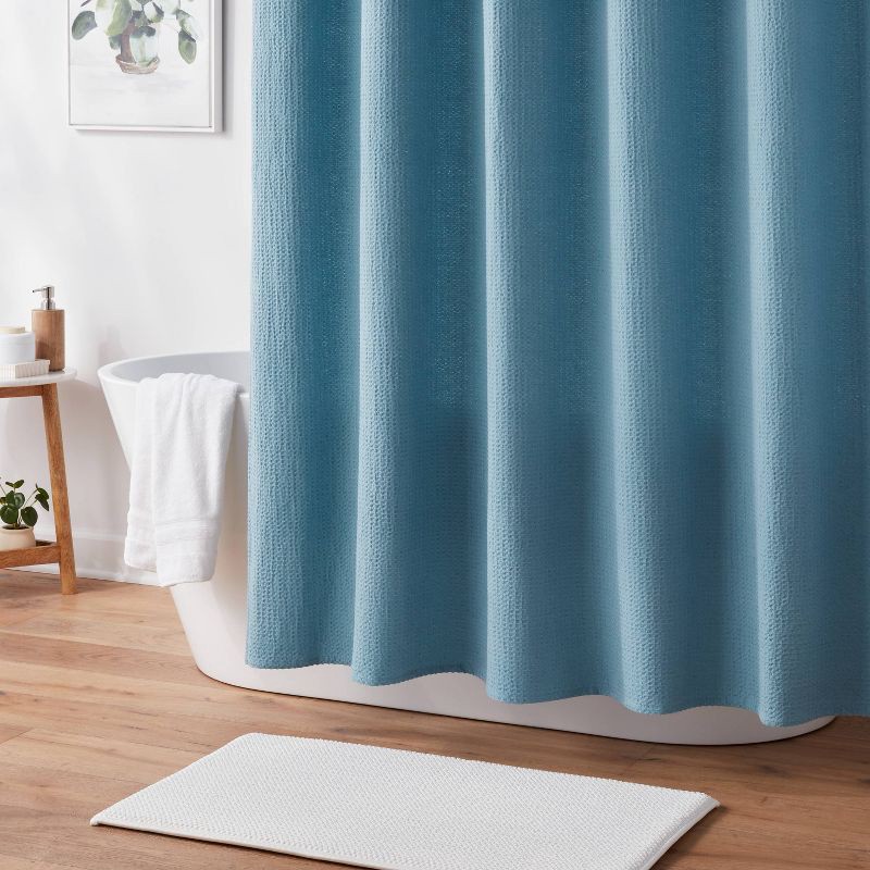 slide 2 of 4, 20"x34" Performance Plus Cotton Memory Foam Bath Rug Cream - Threshold™, 1 ct