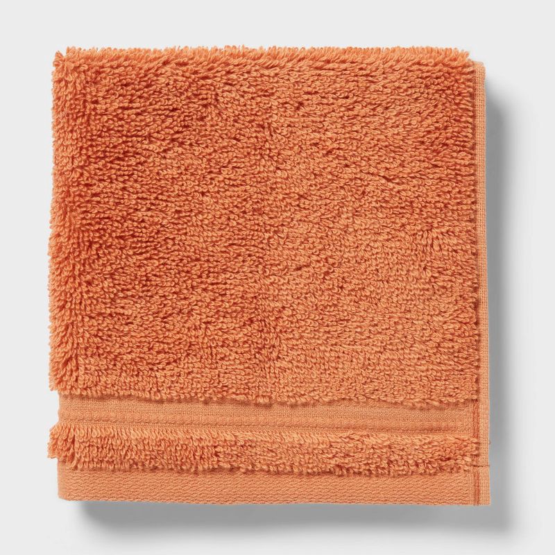 slide 3 of 5, 4pk Total Fresh Antimicrobial Washcloth Set Orange - Threshold™, 4 ct