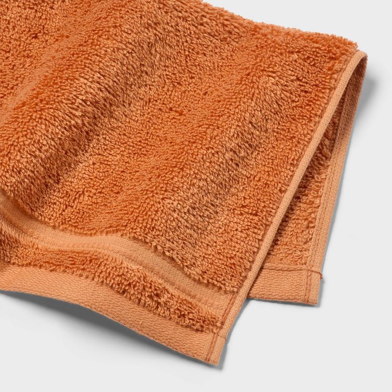 slide 4 of 5, 4pk Total Fresh Antimicrobial Washcloth Set Orange - Threshold™, 4 ct