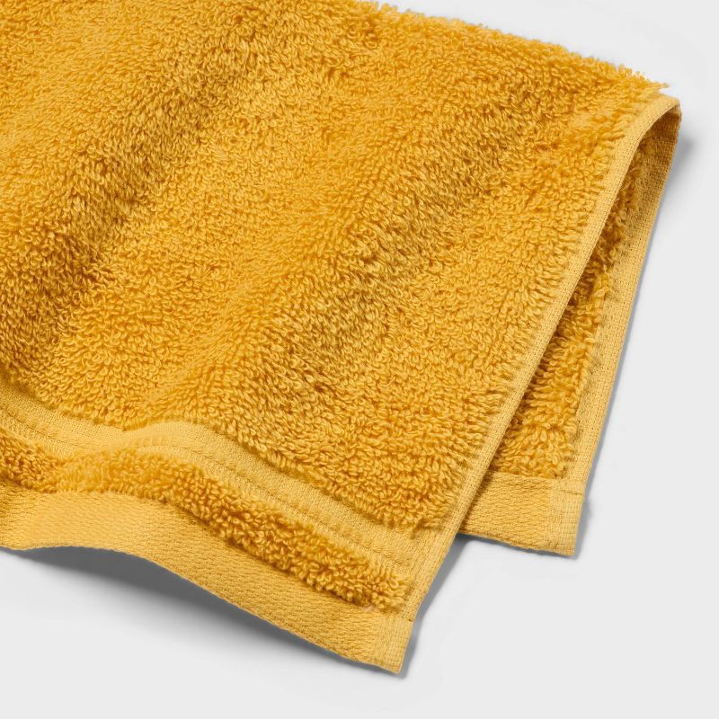 slide 4 of 5, 4pk Total Fresh Antimicrobial Washcloth Set Gold - Threshold™, 4 ct