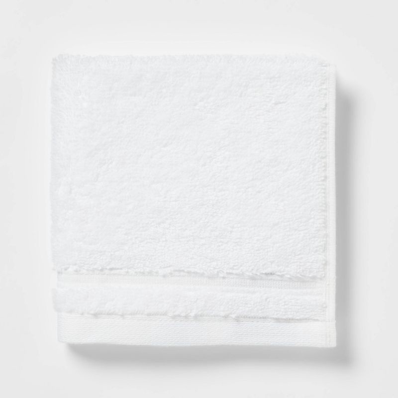 slide 3 of 5, 4pk Total Fresh Antimicrobial Washcloth Set White - Threshold™, 4 ct