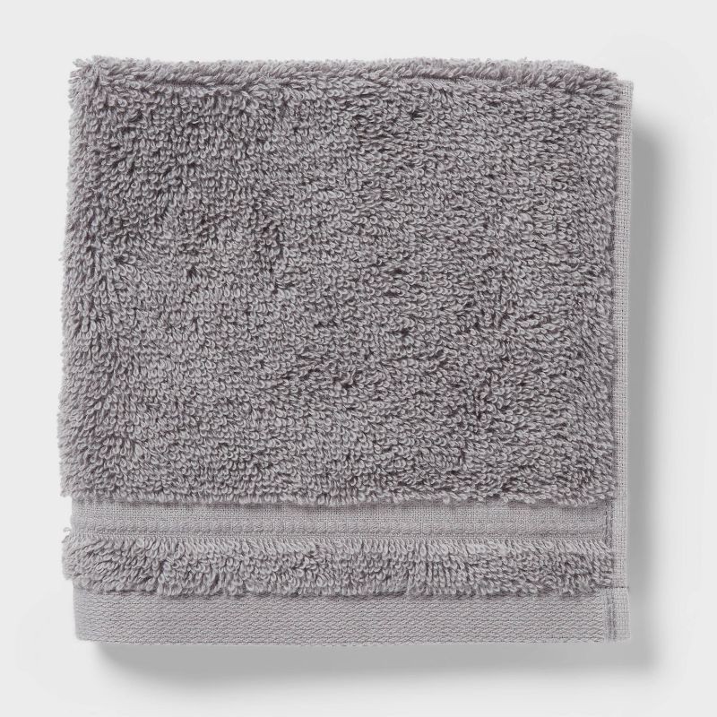 slide 3 of 5, 4pk Total Fresh Antimicrobial Washcloth Set Dark Gray - Threshold™, 4 ct