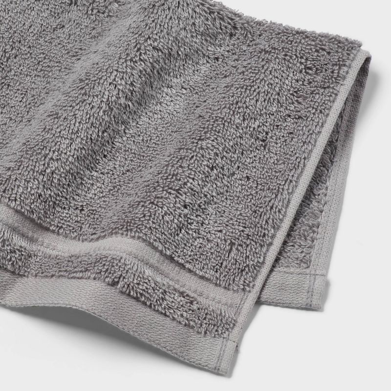 slide 4 of 5, 4pk Total Fresh Antimicrobial Washcloth Set Dark Gray - Threshold™, 4 ct