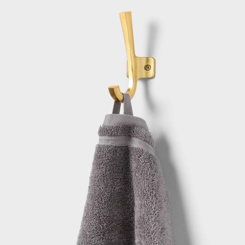 slide 5 of 5, 4pk Total Fresh Antimicrobial Washcloth Set Dark Gray - Threshold™, 4 ct