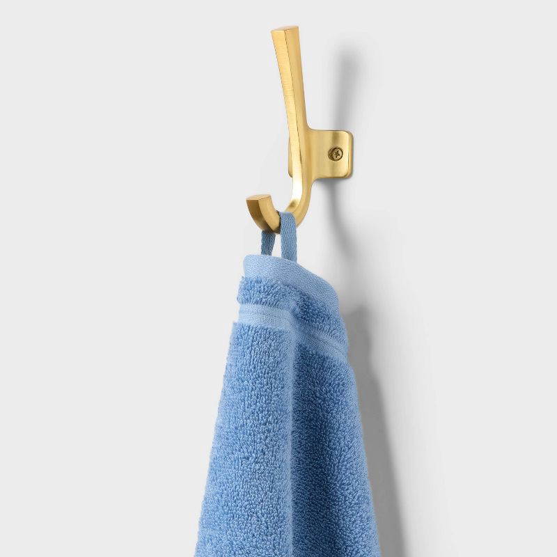 slide 5 of 5, 4pk Total Fresh Antimicrobial Washcloth Set Blue - Threshold™, 4 ct