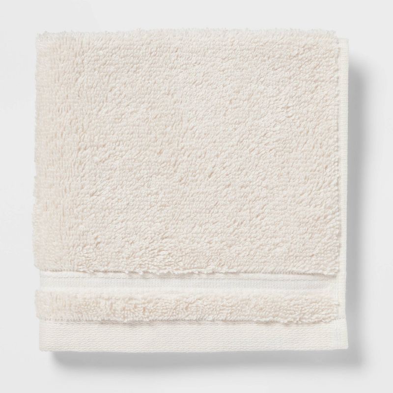 slide 3 of 5, 4pk Total Fresh Antimicrobial Washcloth Set Tan - Threshold™, 4 ct