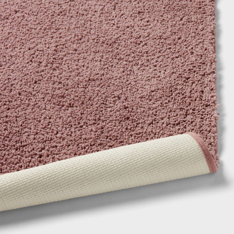 slide 4 of 4, 24"x38" Performance Plus Plush Non Skid Bath Rug Mauve - Threshold™, 1 ct