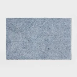 24"x38" Performance Plus Plush Non Skid Bath Rug Light Blue - Threshold™