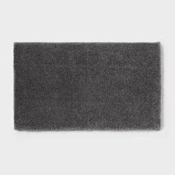 20"x34" Fluffy Memory Foam Bath Rug Light Gray - Threshold™