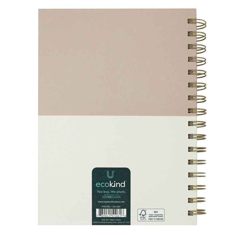 slide 3 of 6, Continental Accessory Journey to Wellness Guided Twin Wire Journal 6.75"x8.5" 100 Sheets, 1 ct
