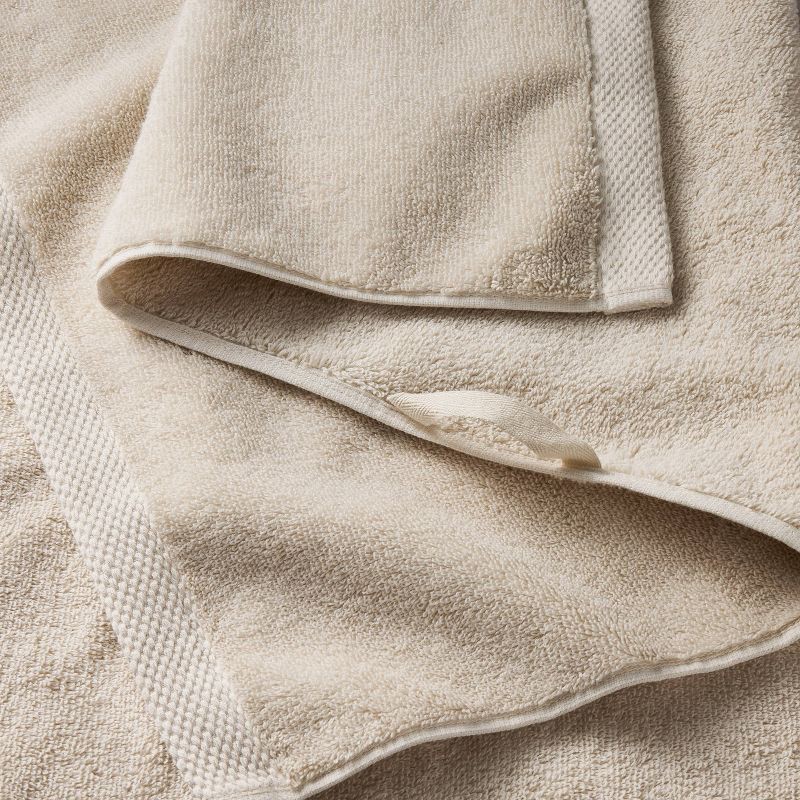 slide 3 of 4, 2pk Organic Hand Towel Natural - Casaluna™, 2 ct