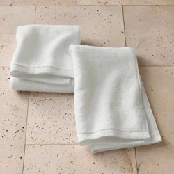 2pk Organic Hand Towel White - Casaluna™