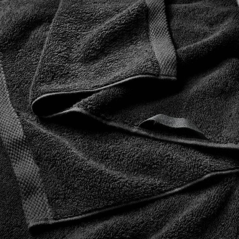 slide 3 of 4, 2pk Organic Hand Towel Black - Casaluna™, 2 ct
