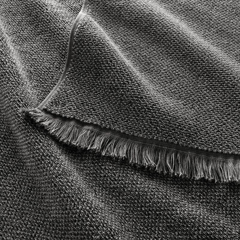 slide 3 of 4, Organic Texture Bath Towel Gray - Casaluna™, 1 ct