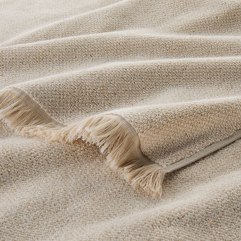slide 3 of 4, Organic Texture Bath Towel Natural - Casaluna™, 1 ct