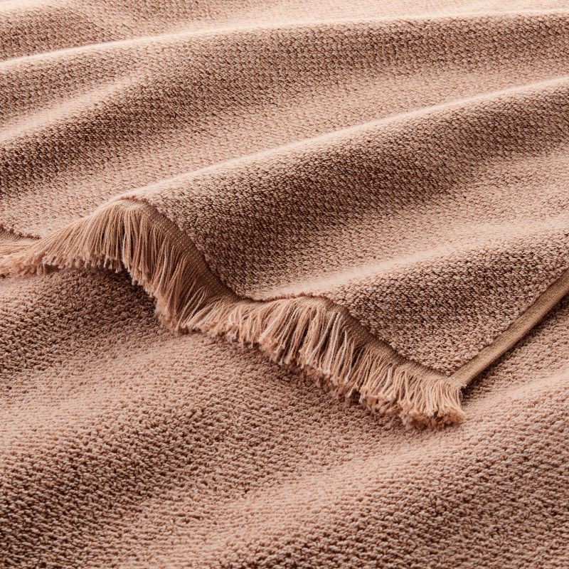 slide 3 of 4, Organic Texture Bath Towel Clay - Casaluna™, 1 ct
