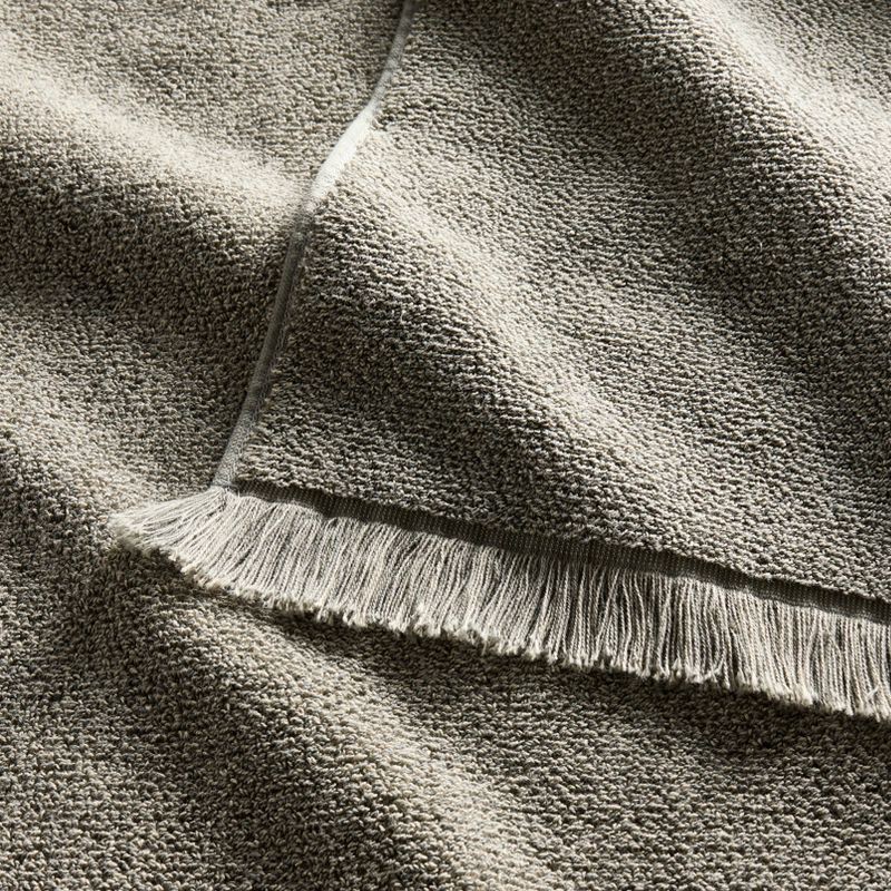 slide 3 of 4, Organic Texture Bath Towel Olive - Casaluna™, 1 ct