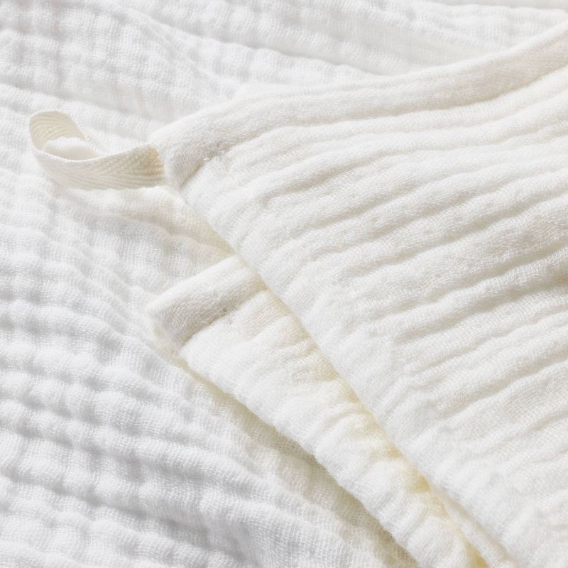 slide 3 of 3, 5pk Organic Gauze Washcloth Set Neutrals - Casaluna™, 5 ct