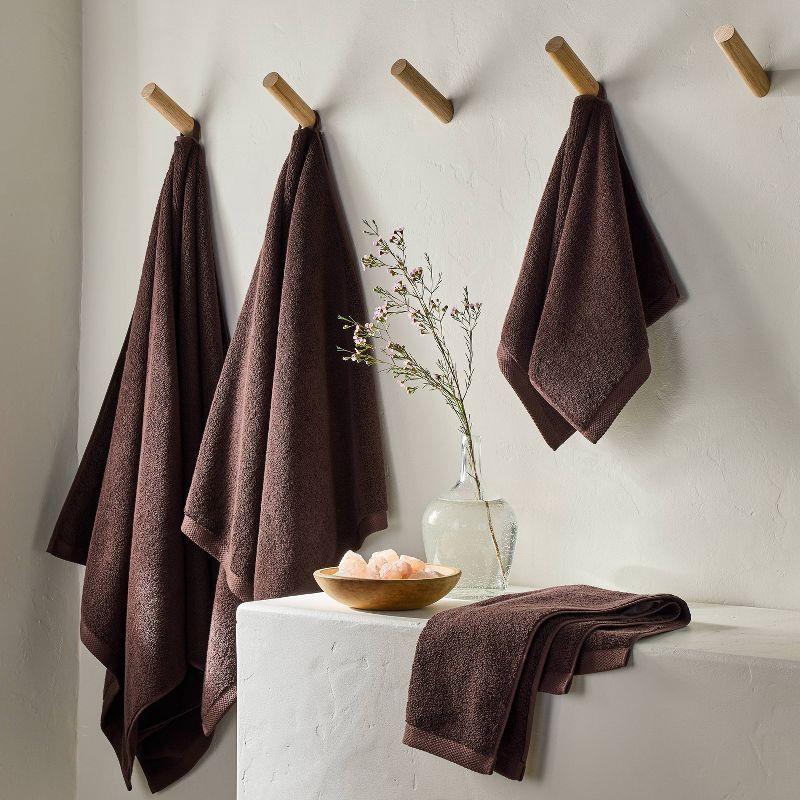 slide 2 of 4, Organic Bath Sheet Brown - Casaluna™, 1 ct