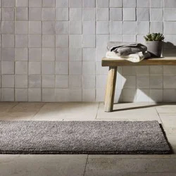 24"x40" Organic Melange Reversible Bath Rug Gray - Casaluna™
