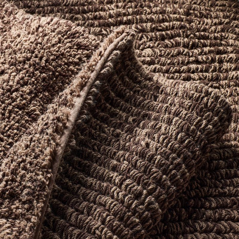 slide 3 of 4, 24"x40" Organic Melange Reversible Bath Rug Brown - Casaluna™, 1 ct