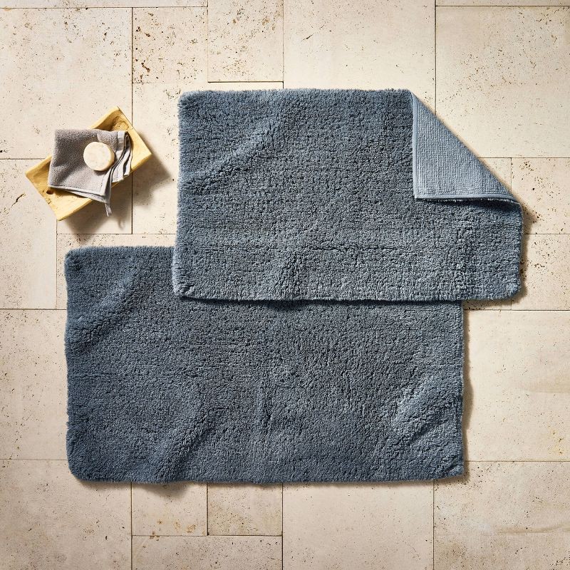 slide 2 of 4, 21"x34" Modal Plush Bath Rug Mineral Gray - Casaluna™, 1 ct