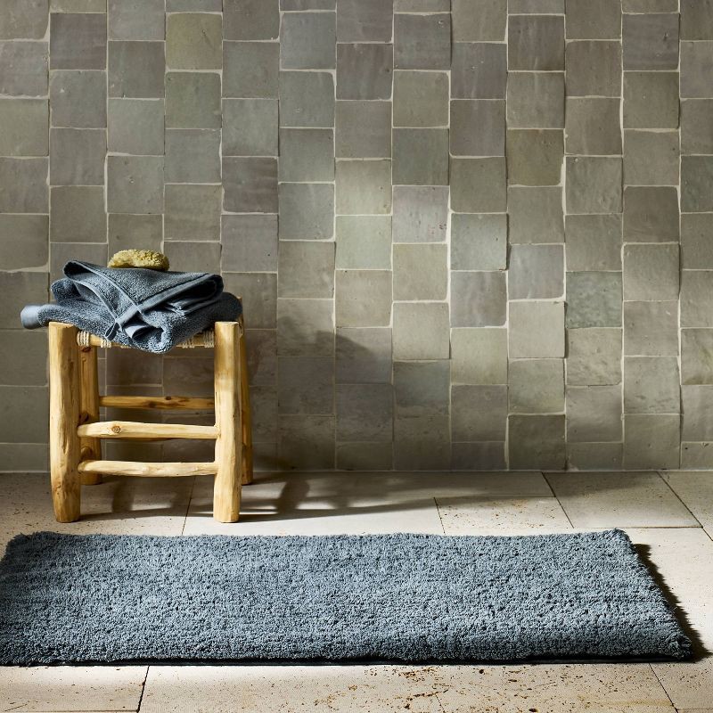 slide 1 of 4, 21"x34" Modal Plush Bath Rug Mineral Gray - Casaluna™, 1 ct