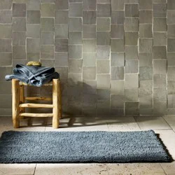 21"x34" Modal Plush Bath Rug Mineral Gray - Casaluna™