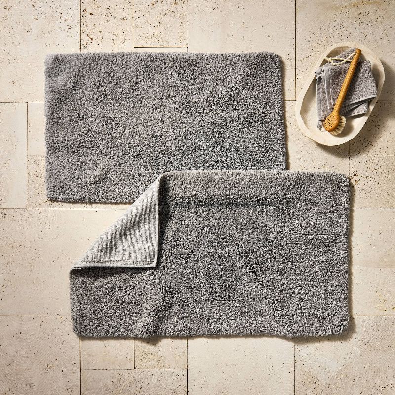 slide 2 of 4, 21"x34" Modal Plush Bath Rug Light Gray - Casaluna™, 1 ct