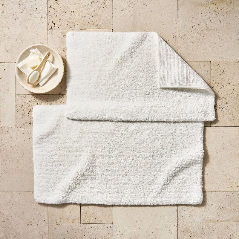 slide 2 of 4, 21"x34" Modal Plush Bath Rug White - Casaluna™, 1 ct